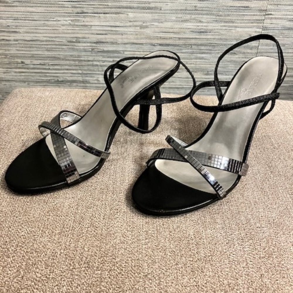 New in Box!  MADELINE STUART Size 7.5 Med - "Billie Jean" - Black Strappy Sandal